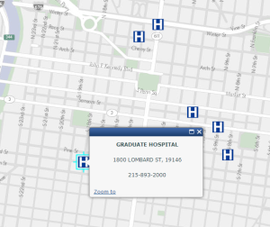 Hospitals phila.gov/map